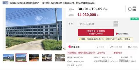 仙游一價值1700多萬元的工廠面臨查封拍賣，房地產評估揭示潛在價值